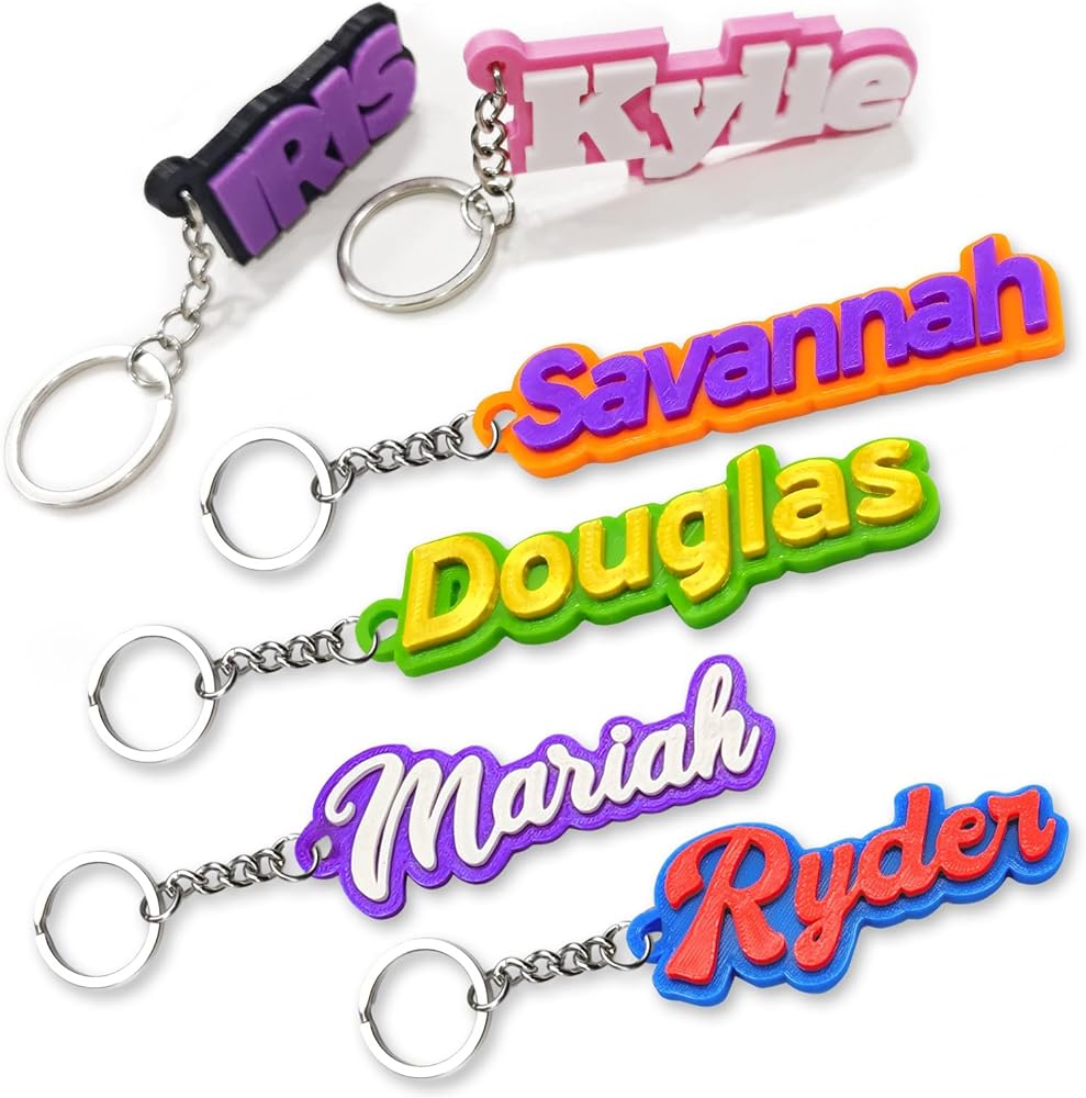 Custom Name Keychain – 3D Printed